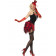 Costume Carnevale Donna Burlesque Piume Miniabito smiffys *12402