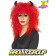 Parrucca Donna Halloween Carnevale Inferno ,smiffys  | Pelusciamo.com