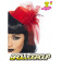Accessori Costume Carnevale Cappellino Halloween Burlesque Rosso | pelusciamo.com