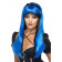 parrucca donna carnevale blu elettrico | Pelsuciamo.com