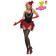 Costume Carnevale Donna Burlesque Piume  Miniabito *12402