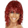 Parrucca rossa metallizato donna