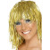Parrucca oro metallizato donna