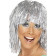 Parrucca argento metallizato donna