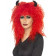 Parrucca Donna Halloween Carnevale Inferno ,smiffys  | Pelusciamo.com