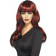 parrucca rosso scuro, tipo rame, ciocche nere | Effettoparty.com