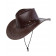 Cappello Cowboy Marrone Scuro Accessori Costume Carnevale Uomo PS 26410 Pelusciamo Store Marchirolo