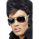 Accessori Carnevale Occhiali Elvis Presley Argento in plastica *09879 pelusciamo store