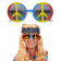 Occhiali Hippie Peace Love Per Costume Carnevale Anni 70 PS 26509 Pelusciamo Store Marchirolo