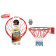 Canestro Basket Regolamentare con Rete e Kit fissaggio 06725 giochi per bambini PELUSCIAMO STORE