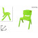 Sedia In Plastica Per Bambini Rosa Verde Multicolore PS 09984 Pelusciamo Store Marchirolo