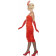 Costume Carnevale Donna Charleston Anni 20 Gonna Lunga Rosso PS 25302