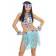 Accessorio Costume Carnevale Set Hawaiana Blu Con Fiori PS 08171 pelusciamo store