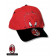 Cappellino baseball taglia 2/4 anni rosso nero ufficiale A.C.Milan *19466