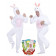 Costume Carnevale coniglio bianco travestimento Animale in peluche *01687