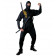 Costume Carnevale uomo travestimento adulto ninja nero S M L  *19839  pelusciamo store