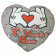 Cuscino cuore cartoon love ti voglio bene regalo per san valentino 35 cm 04954 pelusciamo store