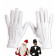 Accessorio Costume Babbo Natale Adulto , Guanti Bianchi  | pelusciamo.com