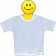 Mini T-Shirt Bianca Personalizzabile Per Auto 18x18 cm | Pelusciamo.com
