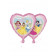 Palloncino Principesse Disney Compleanno Bimba  Cuore 45 cm *01601 | pelusciamo.com