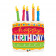Palloncino  Mylar Torta di Compleanno  89 cm *02704 | pelusciamo.com