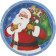 Arredo Party Natale, Confezione Piatti Babbo Natale | pelusciamo.com