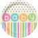 Confezione 8 Piatti Carta 17 cm , Baby Shower Nascita  | Pelusciamo.com