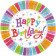 Piatti Carta Happy Birthday  23cm , Festa Compleanno  | pelusciamo.com