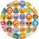 Piatti Carta Emoji 22 cm ,  Festa Compleanno Emoticon  | pelusciamo.com