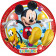 Piatti Carta Topolino  23 cm , Festa Compleanno Mickey    | pelusciamo.com
