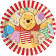 Piatti Carta Winnie The Pooh  20 cm , Festa Compleanno   | pelusciamo.com