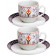 2 tazzine caffe Fiorentina in porcellana colazione casa 04570 pelusciamo