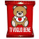 Targa orsetto teddy love ti voglio bene idea regalo per san valentino 04964 pelusciamo store Marchirolo